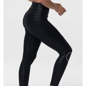 Onzie High-Rise Legging Foiled Snake Skin Pattern